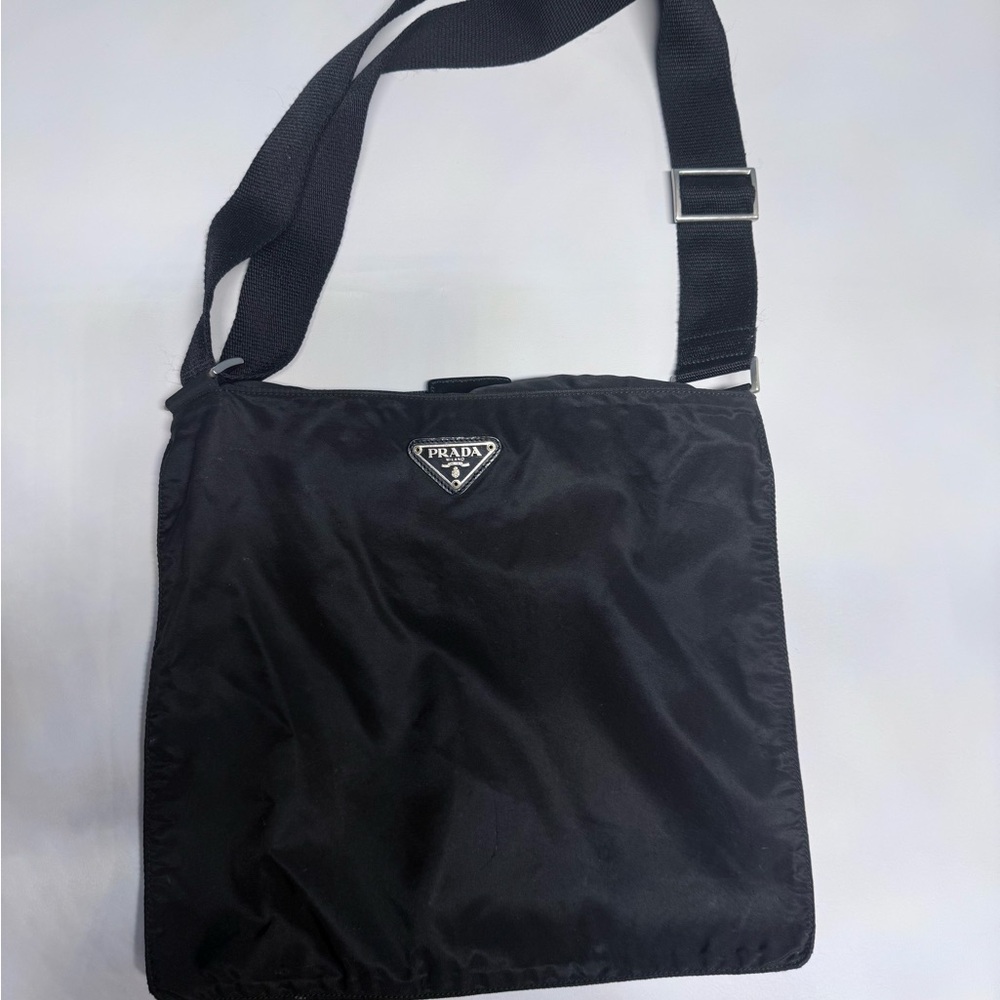 Prada Black Nylon Shoulder Bag